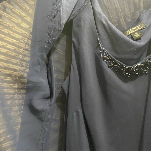 SLNY women’s embellished tiered jacket dress - Picture 6 of 12